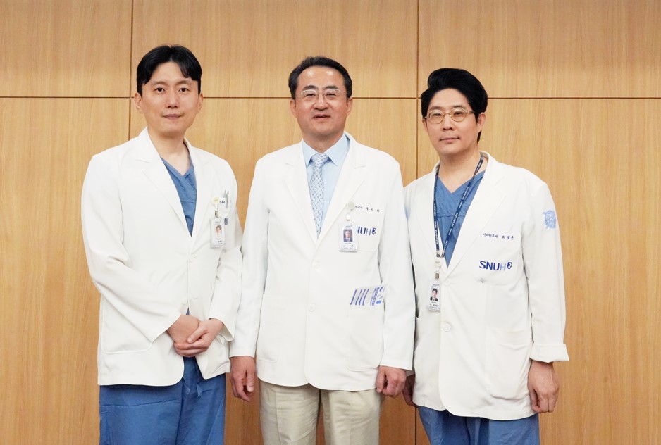 좌측부터 분당서울대학교병원 송재진, 구자원, 최병윤 교수