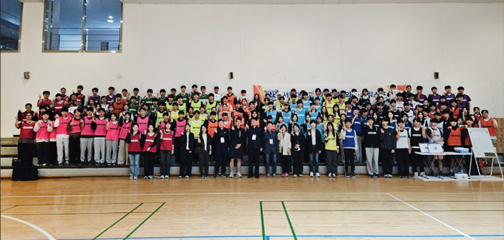 2025학년도 의예과 팀스포츠 행사 단체 사진