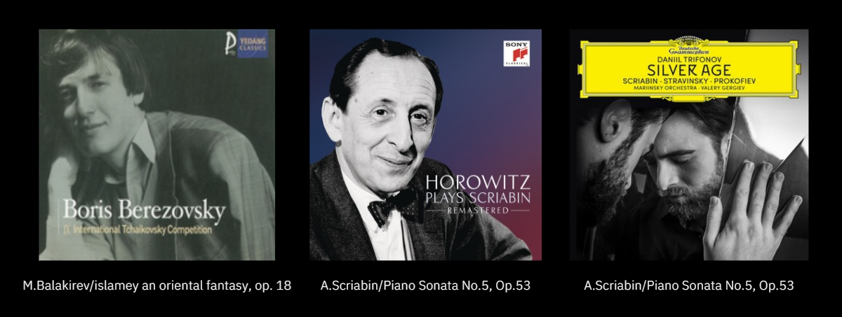 글렌 굴드, 골드베르크 연주곡. (왼쪽부터 1955년 스튜디오 녹음 버전, 1981년 녹음 버전.)